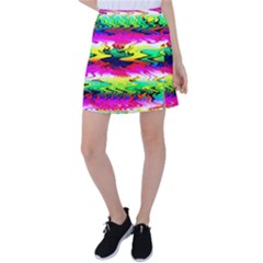 Waves Of Color Tennis Skirt by uniart180623