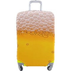 Beer Texture Liquid Bubbles Luggage Cover (large) by uniart180623