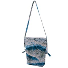 Waves Wave Nature Beach Folding Shoulder Bag by uniart180623