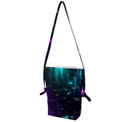 Abstract Building City 3d Folding Shoulder Bag by uniart180623