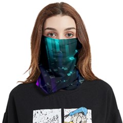 Abstract Building City 3d Face Covering Bandana (two Sides) by uniart180623