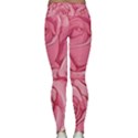 Pink Roses Pattern Floral Patterns Lightweight Velour Classic Yoga Leggings View2