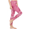 Pink Roses Pattern Floral Patterns Lightweight Velour Classic Yoga Leggings View4