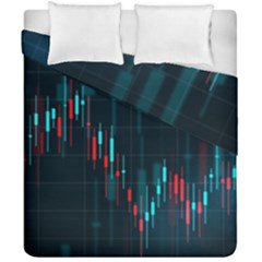 Flag Patterns On Forex Charts Duvet Cover Double Side (california King Size) by uniart180623