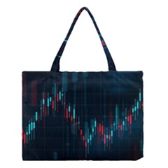 Flag Patterns On Forex Charts Medium Tote Bag by uniart180623