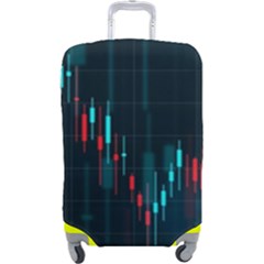 Flag Patterns On Forex Charts Luggage Cover (large) by uniart180623