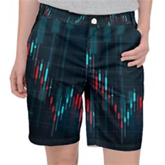 Flag Patterns On Forex Charts Women s Pocket Shorts by uniart180623