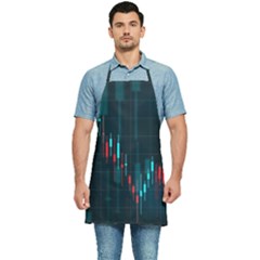 Flag Patterns On Forex Charts Kitchen Apron by uniart180623