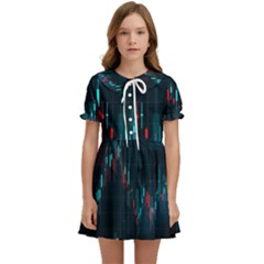 Flag Patterns On Forex Charts Kids  Sweet Collar Dress by uniart180623