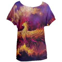 Phoenix Bird Women s Oversized Tee by uniart180623