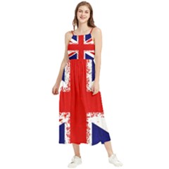 Union Jack London Flag Uk Boho Sleeveless Summer Dress by Celenk