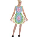 Mandala Pattern Rainbow Pride Velvet Skater Dress View2