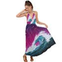 Tsunami Waves Ocean Sea Nautical Nature Water Unique Backless Maxi Beach Dress View1