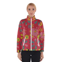 Flowers Pattern Women s Bomber Jacket by Simbadda