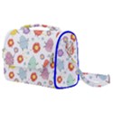 Easter Seamless Pattern With Cute Eggs Flowers Satchel Shoulder Bag View1