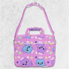 Seamless Pattern With Cute Kawaii Kittens Macbook Pro 13  Shoulder Laptop Bag  by Simbadda