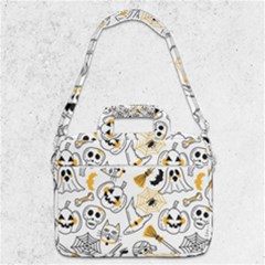 Funny Hand Drawn Halloween Pattern Macbook Pro 13  Shoulder Laptop Bag  by Simbadda