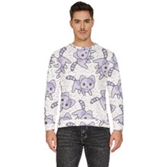 Cats Pattern Design Men s Fleece Sweatshirt by Simbadda