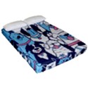 Dogs Seamless Pattern Fitted Sheet (Queen Size) View2