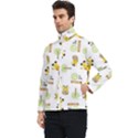 Vector Pattern With Cute Giraffe Cartoon Men s Bomber Jacket View3