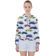 Cars Pattern Women s Tie Up Sweat by Simbadda