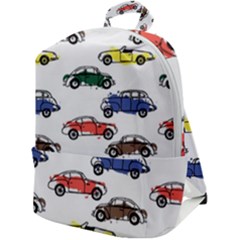 Cars Pattern Zip Up Backpack by Simbadda