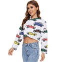 Cars Pattern Women s Lightweight Cropped Hoodie View2