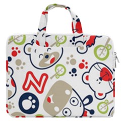 Animals Pattern Macbook Pro 13  Double Pocket Laptop Bag by Simbadda