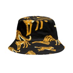 Seamless Exotic Pattern With Tigers Inside Out Bucket Hat by Simbadda