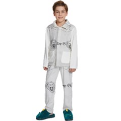 (2)dx Hoodie  Kids  Long Sleeve Velvet Pajamas Set by Alldesigners