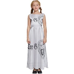 (2) Kids  Satin Sleeveless Maxi Dress by Alldesigners