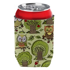 Seamless Pattern With Trees Owls Can Holder by Simbadda