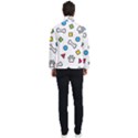 Dog Paw Seamless Pattern Foot Print Bone Men s Bomber Jacket View4