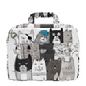 Cute Cat Hand Drawn Cartoon Style MacBook Pro 13  Shoulder Laptop Bag  View4