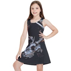 Deer Skull Kids  Lightweight Sleeveless Dress by MonfreyCavalier