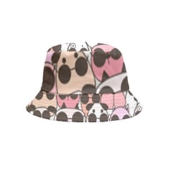 Cute-dog-seamless-pattern-background Inside Out Bucket Hat (kids) by Simbadda