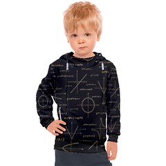 Abstract-math Pattern Kids  Hooded Pullover by Simbadda