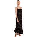 Abstract-math Pattern Cami Maxi Ruffle Chiffon Dress View1