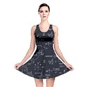 Mathematical-seamless-pattern-with-geometric-shapes-formulas Reversible Skater Dress View1