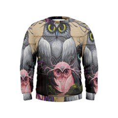 Graffiti Owl Design Kids  Sweatshirt by Excel