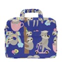 Hand-drawn-cute-sloth-pattern-background MacBook Pro 13  Shoulder Laptop Bag  View4