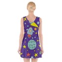 Card-with-lovely-planets V-Neck Sleeveless Dress View2