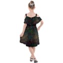 Mathematical-colorful-formulas-drawn-by-hand-black-chalkboard Kids  Cut Out Shoulders Chiffon Dress View2