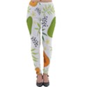 Seamless-tropical-pattern-with-papaya Lightweight Velour Leggings View1