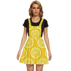 Lemon-fruits-slice-seamless-pattern Apron Dress by Simbadda