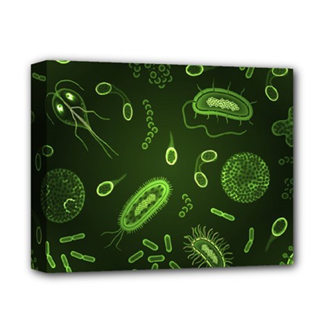 Bacteria-virus-seamless-pattern-inversion Deluxe Canvas 14  X 11  (stretched) by Simbadda