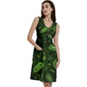 Bacteria-virus-seamless-pattern-inversion Sleeveless Dress With Pocket View3