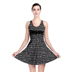 Math-equations-formulas-pattern Reversible Skater Dress by Simbadda