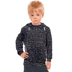 Math-equations-formulas-pattern Kids  Hooded Pullover by Simbadda