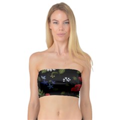 Floral-folk-fashion-ornamental-embroidery-pattern Bandeau Top by Simbadda